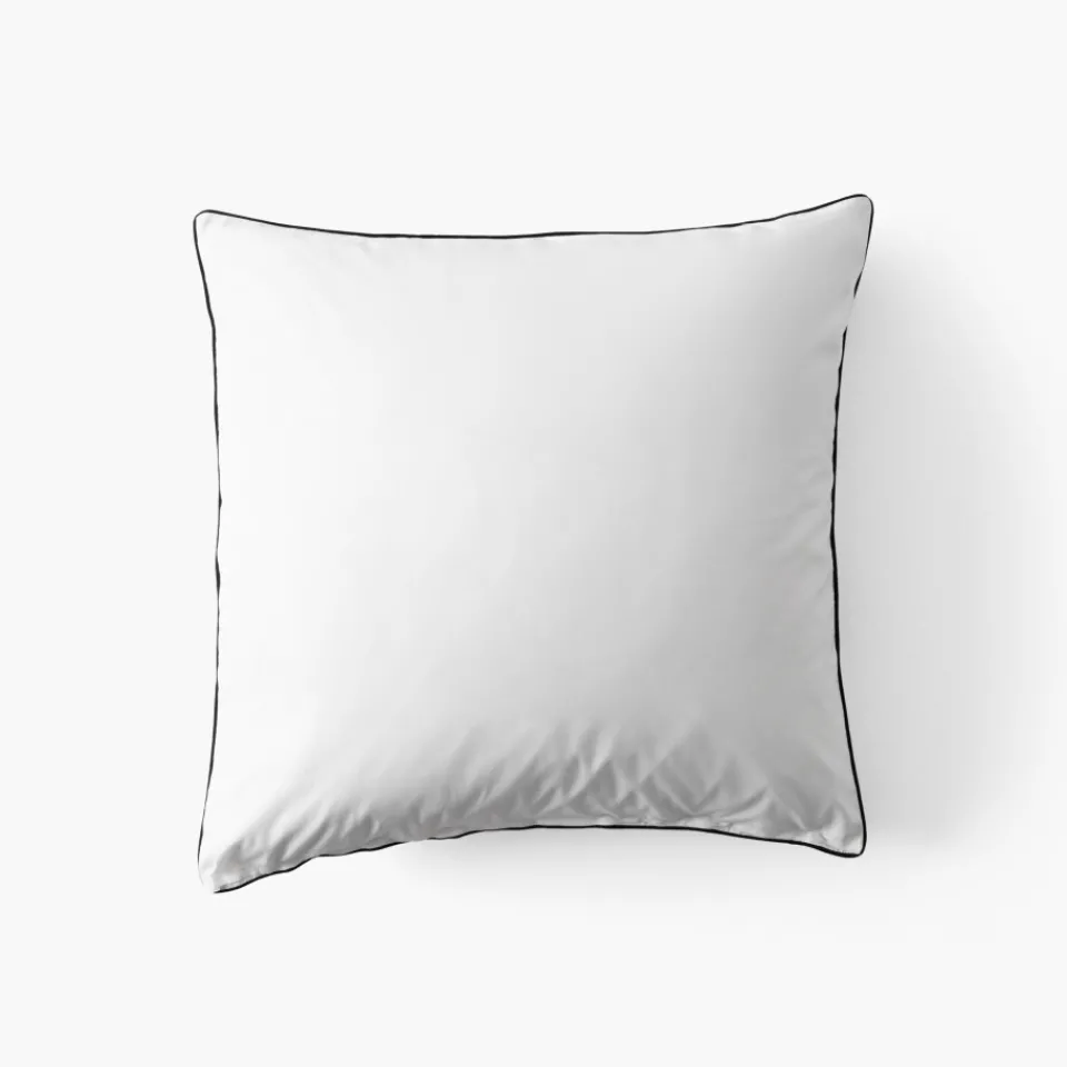 Carré Blanc Taie d'oreiller carrée coton Danaïde|Femme Coffrets Cadeaux|Taies D’oreiller