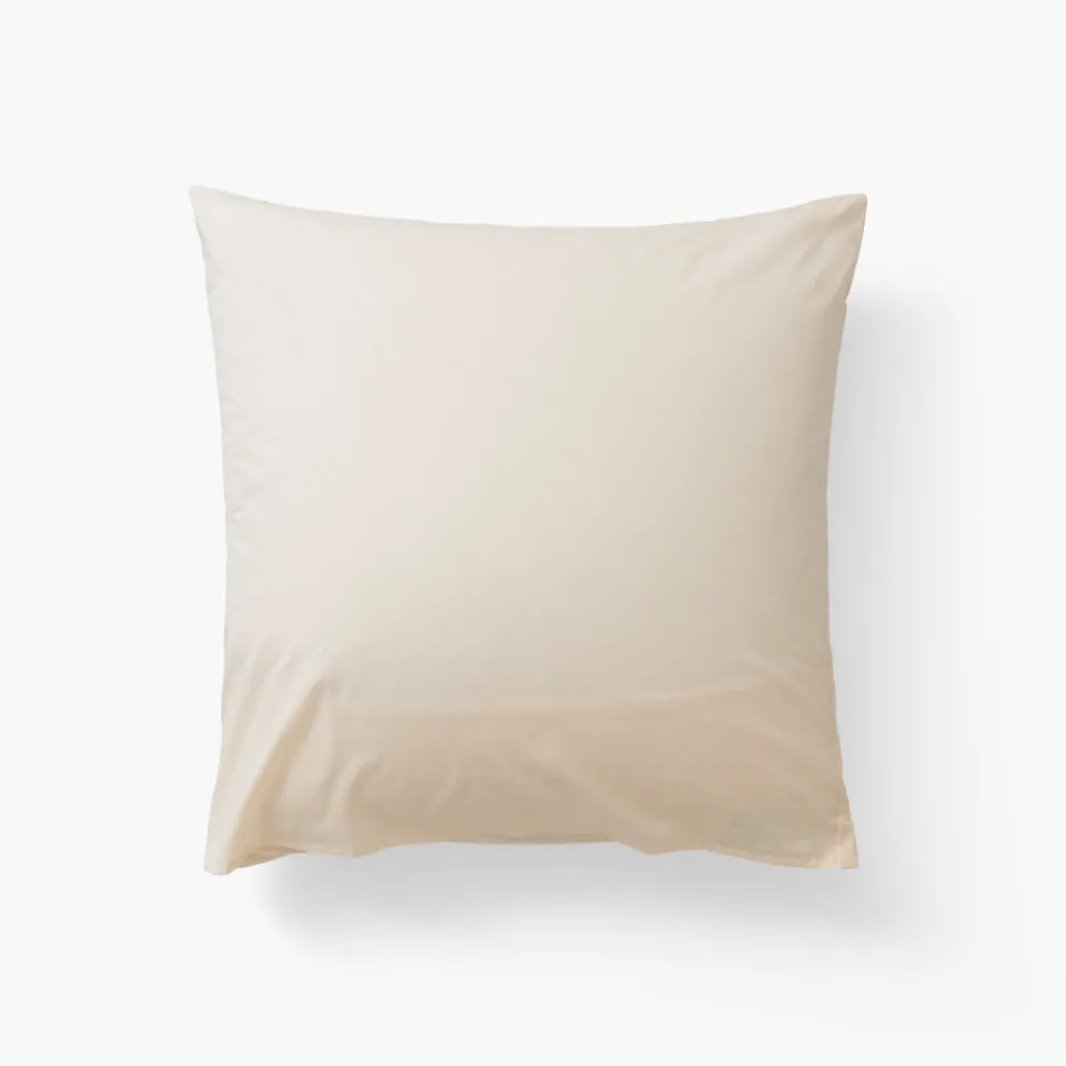 Carré Blanc Taie d'oreiller carrée percale de coton Bloomart| Taies D’oreiller
