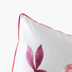 Carré Blanc Taie d'oreiller carrée pur coton bio Mes Rêves|Enfant Linge De Litbio|Taies D'oreiller