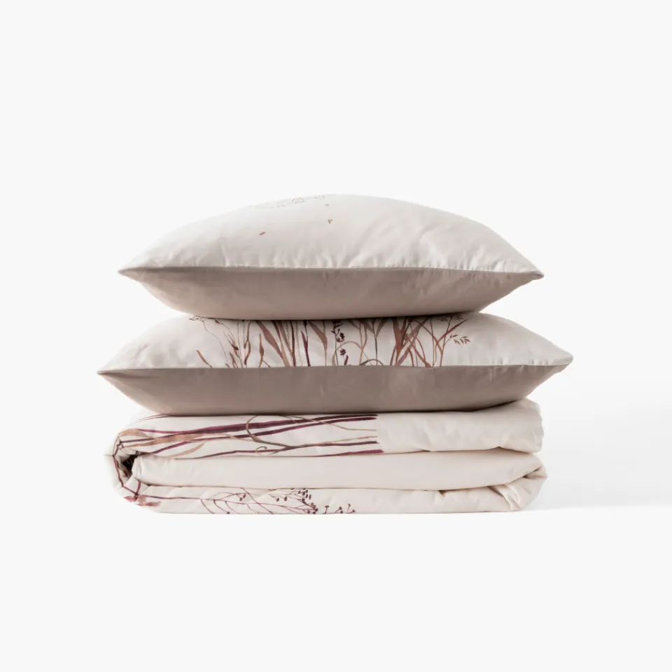 Carré Blanc Taie d'oreiller carrée satin de coton Aura|Femme Coffrets Cadeaux|Taies D’oreiller