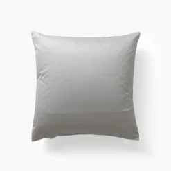 Carré Blanc Taie d'oreiller carrée satin de coton Titane|Homme Coffrets Cadeaux|Taies D’oreiller