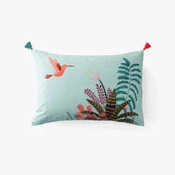 Carré Blanc Taie d'oreiller rectangulaire coton Aruba|Enfant Taies D'oreiller