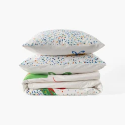 Carré Blanc Taie d'oreiller rectangulaire coton bio Tadam enfant|Enfant Linge De Litbio|Taies D'oreiller