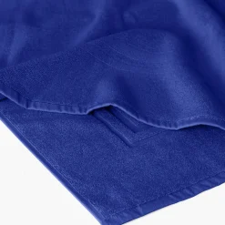 Carré Blanc Tapis de bain coton Lola II cobalt| Tapis De Bain