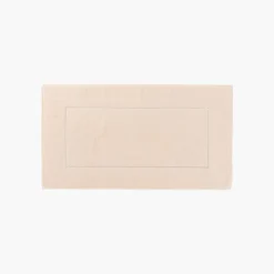 Carré Blanc Tapis de bain coton Pampa II beige| Tapis De Bain