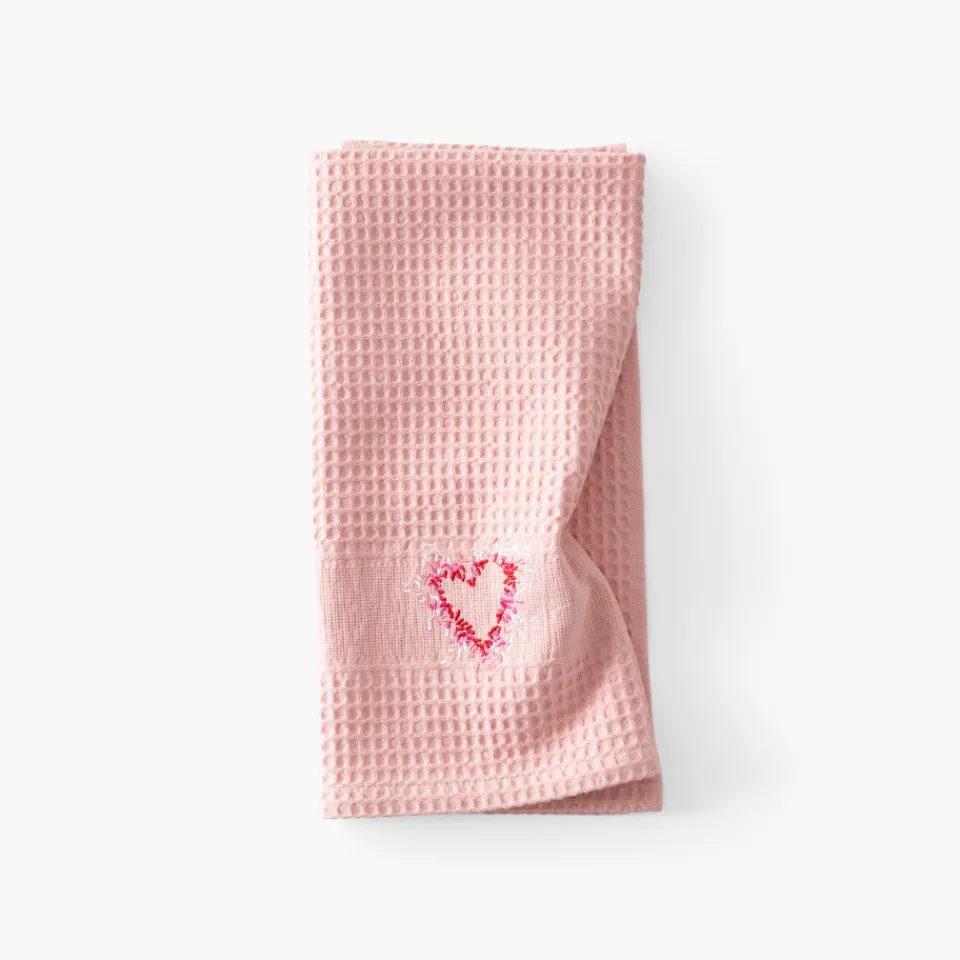 Carré Blanc Torchon coton nid d'abeille Aime nude|Femme Torchons & Essuie-mains|Coffrets Cadeaux